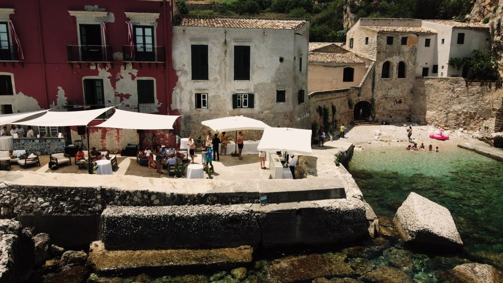 Beach party at Tonnara di Scopello